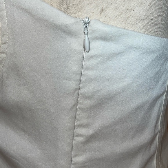 NWT Zara Ivory/White Linen Blend Corset Sz. MD - Picture 10 of 15